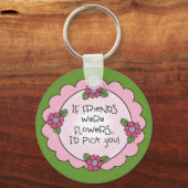 友だちと花 キーホルダー (正面)