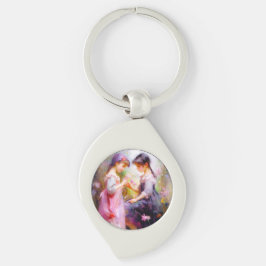 友だちと花 キーホルダー