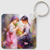 友だちと花 キーホルダー (裏面)