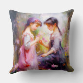 友だちと花 クッション (裏面)