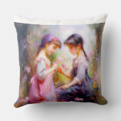 友だちと花 クッション (裏面)