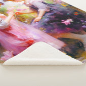 友だちと花 シェルパブランケット (3/4)