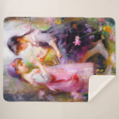 友だちと花 シェルパブランケット (正面(横))