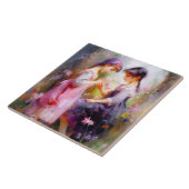 友だちと花 タイル (側面)