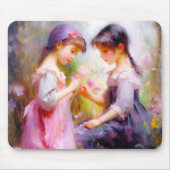 友だちと花 マウスパッド (正面)