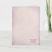 友だちにピンクのテクスチ感謝していャン カード (正面)