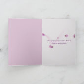 友だちにピンクのテクスチ感謝していャン カード (内部)