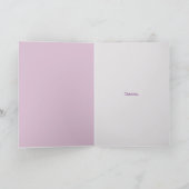 友だちにピンクのテクスチ感謝していャン カード (内部)