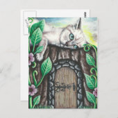 友だちのはがきを待っている ポストカード (正面/裏面)