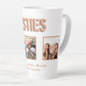 友だちの写真の名前バラ金ゴールド カフェラテマグ (右アングル)