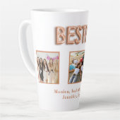 友だちの写真の名前バラ金ゴールド カフェラテマグ (左アングル)