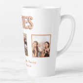 友だちの写真の名前バラ金ゴールド カフェラテマグ (右)