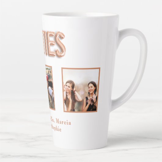 友だちの写真の名前バラ金ゴールド カフェラテマグ (右)