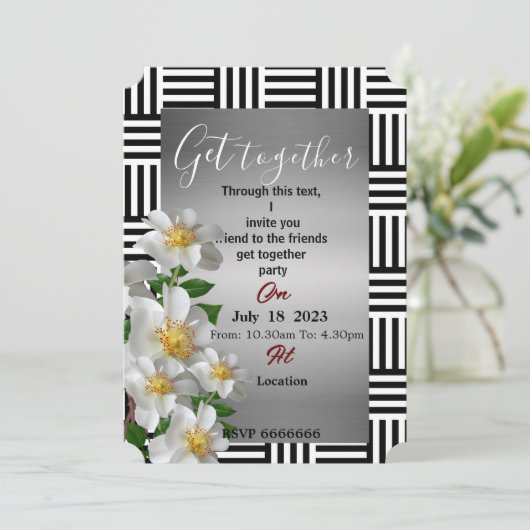 友だちの招待を集める 招待状 (スタンド正面)