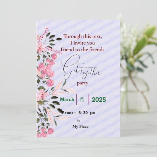 友だちの招待を集める 招待状 (スタンド正面)