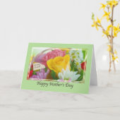 友だちの母の日の花のカード カード (黄色い花)