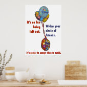 友だちの輪を広げる ポスター (キッチン)