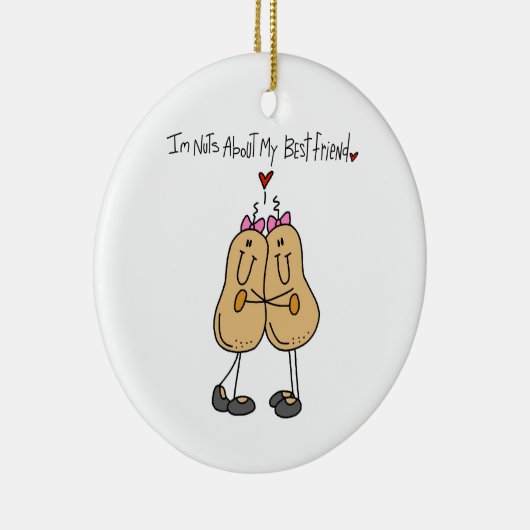 友だちのTシャ最高のツやギフトについて セラミックオーナメント (右)