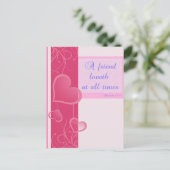 「友だちは常に愛する」はがき ポストカード (スタンド正面)