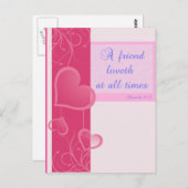 「友だちは常に愛する」はがき ポストカード (正面/裏面)