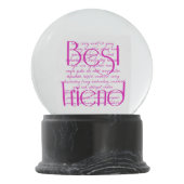 友だちへの愛最高の語 スノーグローブ (裏面)