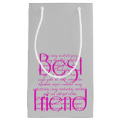 友だちへの愛最高の語 スモールペーパーバッグ (正面)