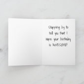 友だちをお願いし最高のています****ハッピーバースデー カード (内部)