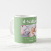 友だちセージ緑の写真名 コーヒーマグカップ (正面左)