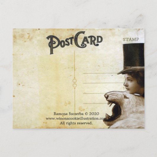 友だちポストカード付き休日 ポストカード (裏面)