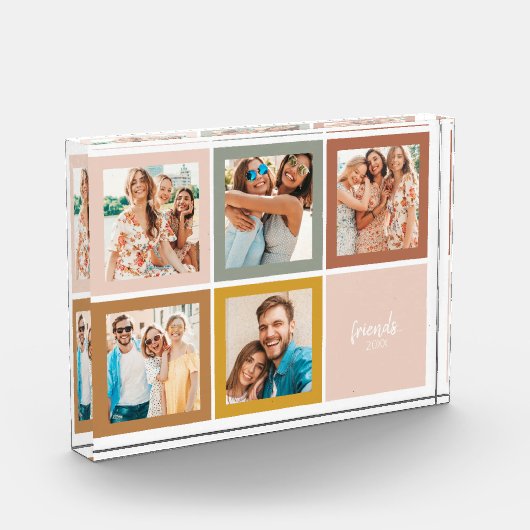 友だちモダンのミニマル写真ブロック フォトブロック (左)