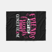 友だち一人で乳がんと戦わせないこと1 フリースブランケット (正面(横))