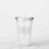 友だち写真のコラージュ |ハッピーバースデー アクリルタンブラー (裏面)