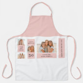 友だち写真のコラージュ |ハッピーバースデー エプロン (正面)