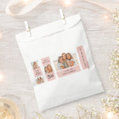 友だち写真のコラージュ |ハッピーバースデー フェイバーバッグ (クリップ留めされた状態)