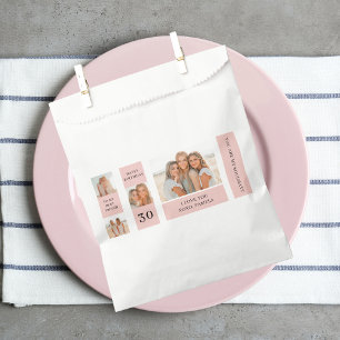 友だち写真のコラージュ ハッピーバースデー フェイバーバッグ