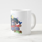 友だち動物のマグカップ ジャンボコーヒーマグカップ (正面右)