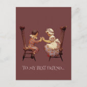 友だち最高のの葉書へ ポストカード (正面)