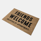 友だち歓迎 ドアマット (アングル)