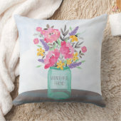 友だち母の日の花瓶 クッション (ブランケット)