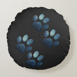 友だち犬は紺色に輝く ラウンドクッション