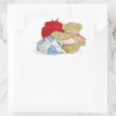 友だち玩具 楕円形シール (バッグ)