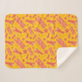 友だち™ |あなたはのロブスターパタ鮮やかーン シェルパブランケット (正面(横))