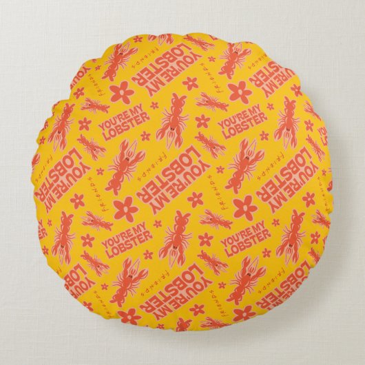 友だち™ |あなたはのロブスターパタ鮮やかーン ラウンドクッション (正面)