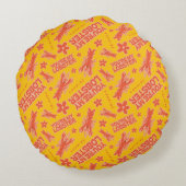 友だち™ |あなたはのロブスターパタ鮮やかーン ラウンドクッション (裏面)