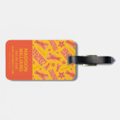 友だち™ |あなたはのロブスターパタ鮮やかーン ラゲッジタグ (裏面横)