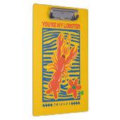 友だち™ |あなたはのロブスター図鮮やか形 クリップボード (右)