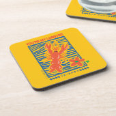 友だち™ |あなたはのロブスター図鮮やか形 コースター (左側)