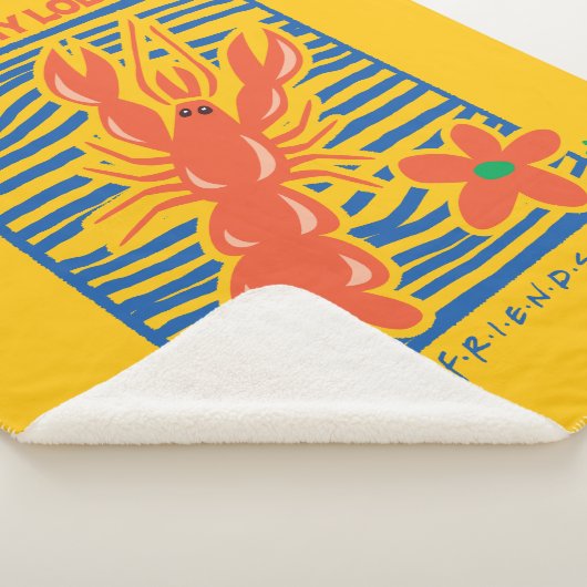 友だち™ |あなたはのロブスター図鮮やか形 シェルパブランケット (3/4)