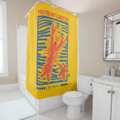 友だち™ |あなたはのロブスター図鮮やか形 シャワーカーテン (インサイチュ)