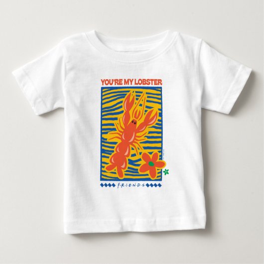 友だち™ |あなたはのロブスター図鮮やか形 ベビーTシャツ (正面)